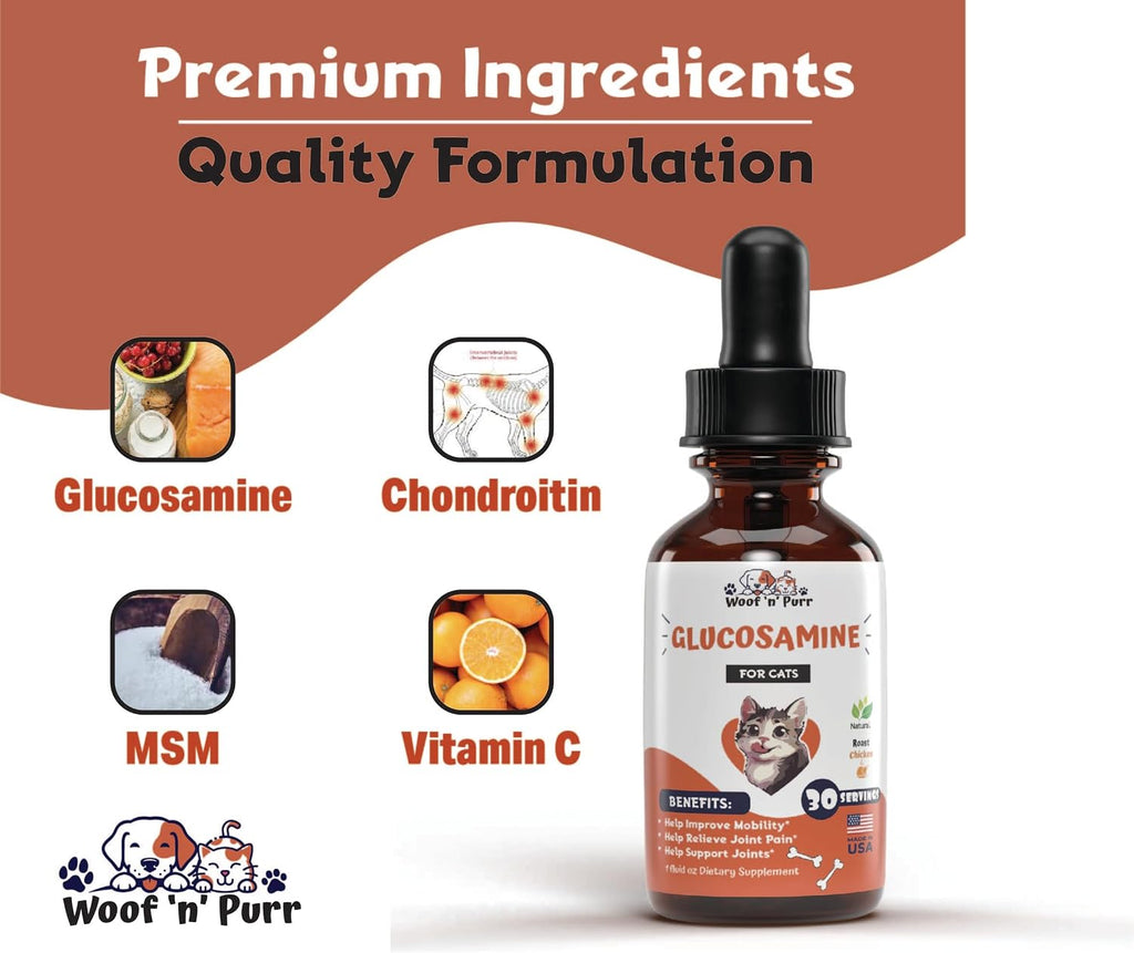 Woof 'n' Purr joint support supplement for feline mobility