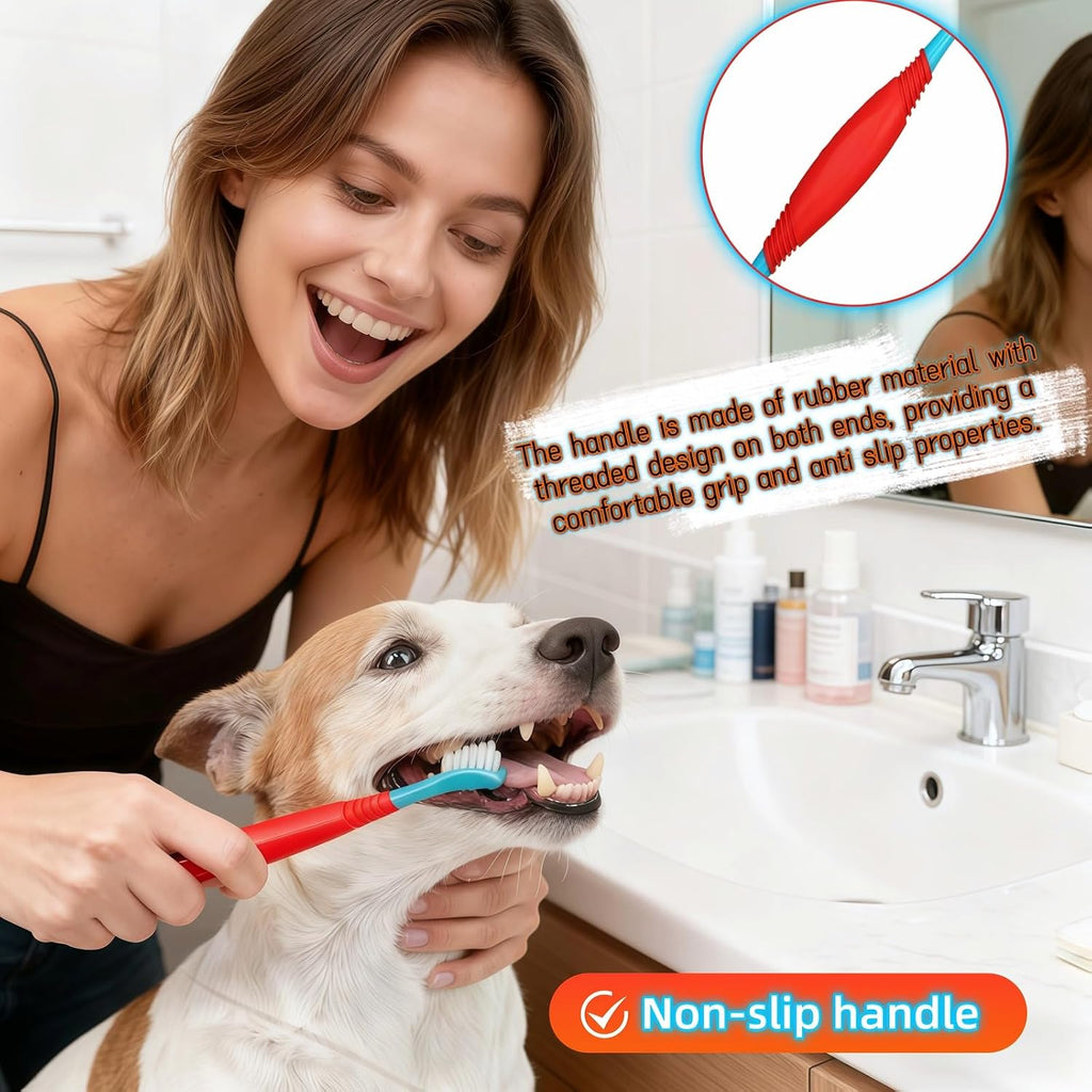 Yayaboqu pet dental kit with finger toothbrush and handles