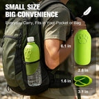 Close up view of the food grade flexible silicone material of the Yonisole pet water bottle attachment.