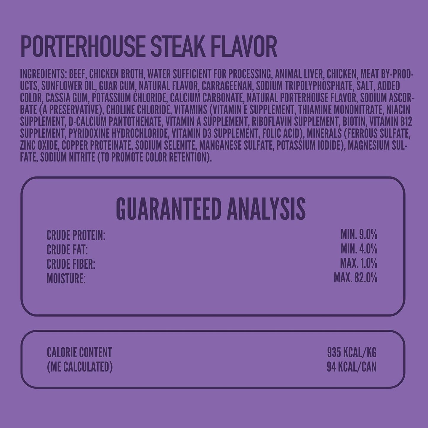 Strongheart gourmet porterhouse steak flavor wet dog food texture close up
