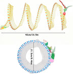 Durable steel wire frame structure of the interactive pet play tunnel