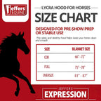 Stretchy spandex mane cover zipper detail