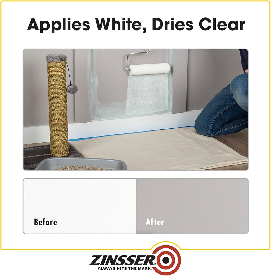 Authentic Zinsser odor sealing clear drying solution for home interior renovation