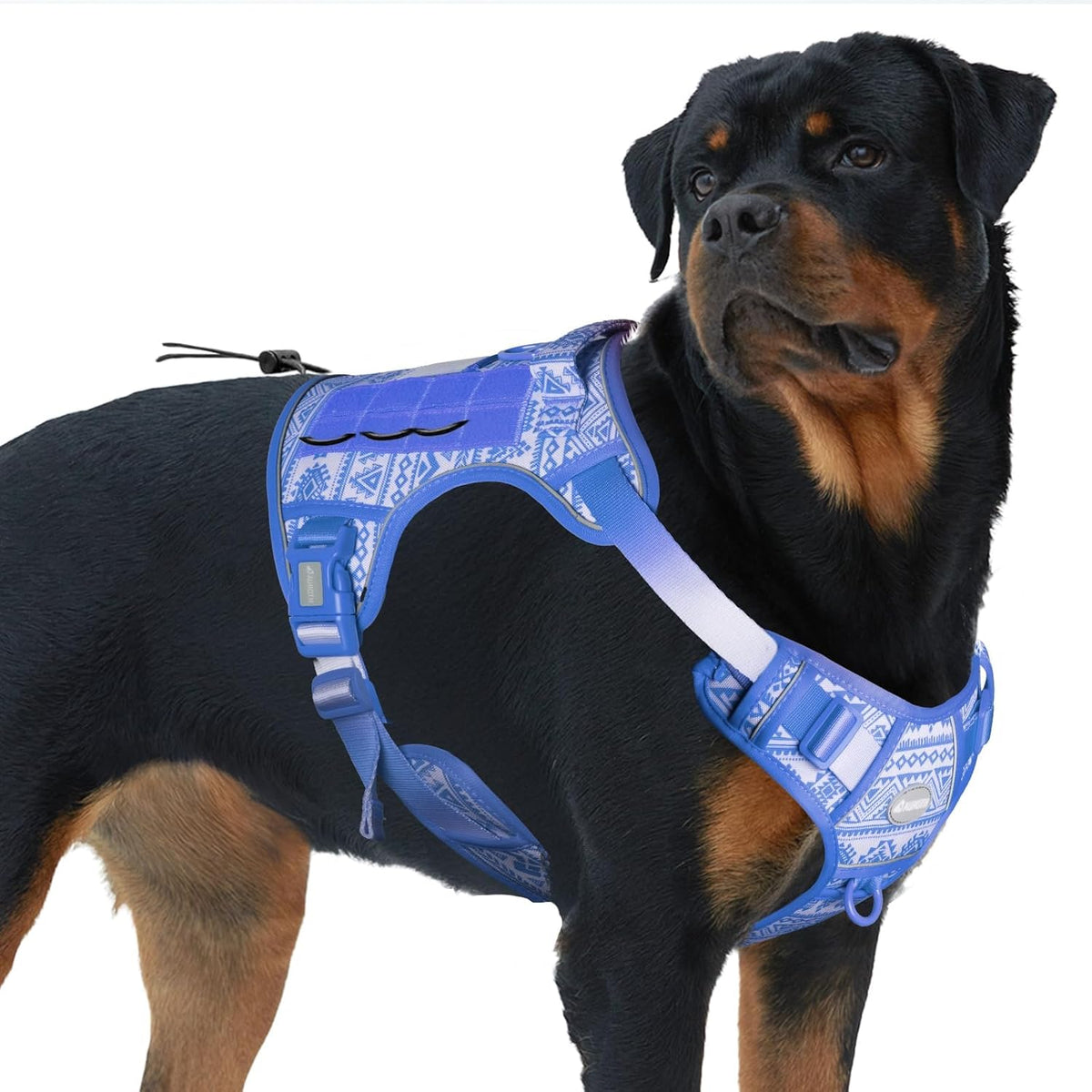 Auroth Tactical Dog Harness for Large Dogs No Pull Adjustable Pet Harness Reflective K9 Working Training Easy Control Pet Vest Military Service Dog Harnesses Army Yellow L - Image 14