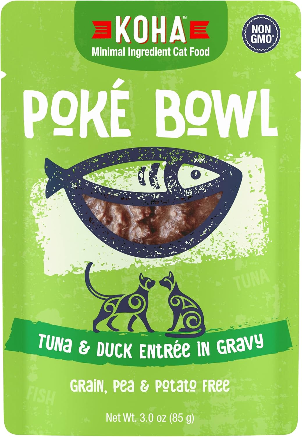 KOHA Pet Food Pok Bowl Cat Variety Pack, Wet Cat Food in Gravy - 5 Flavors - Tuna Combinations of Salmon, Chicken, Duck, Shrimp, and More - 3 oz Pouches, Pack of 24 - Image 12