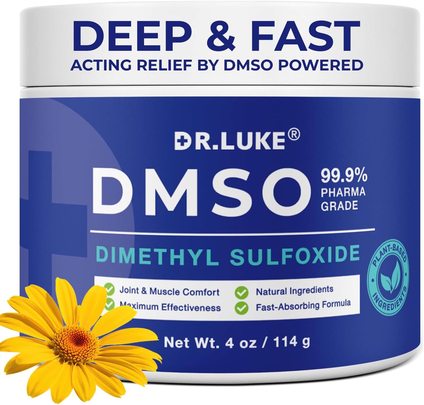 Dr. Luke Pharmaceutical Grade DMSO Cream front view