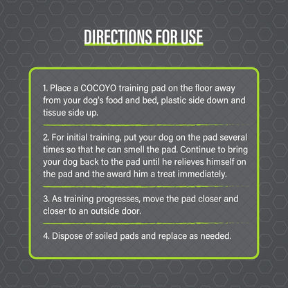 COCOYO activated carbon pet training pads close up texture details