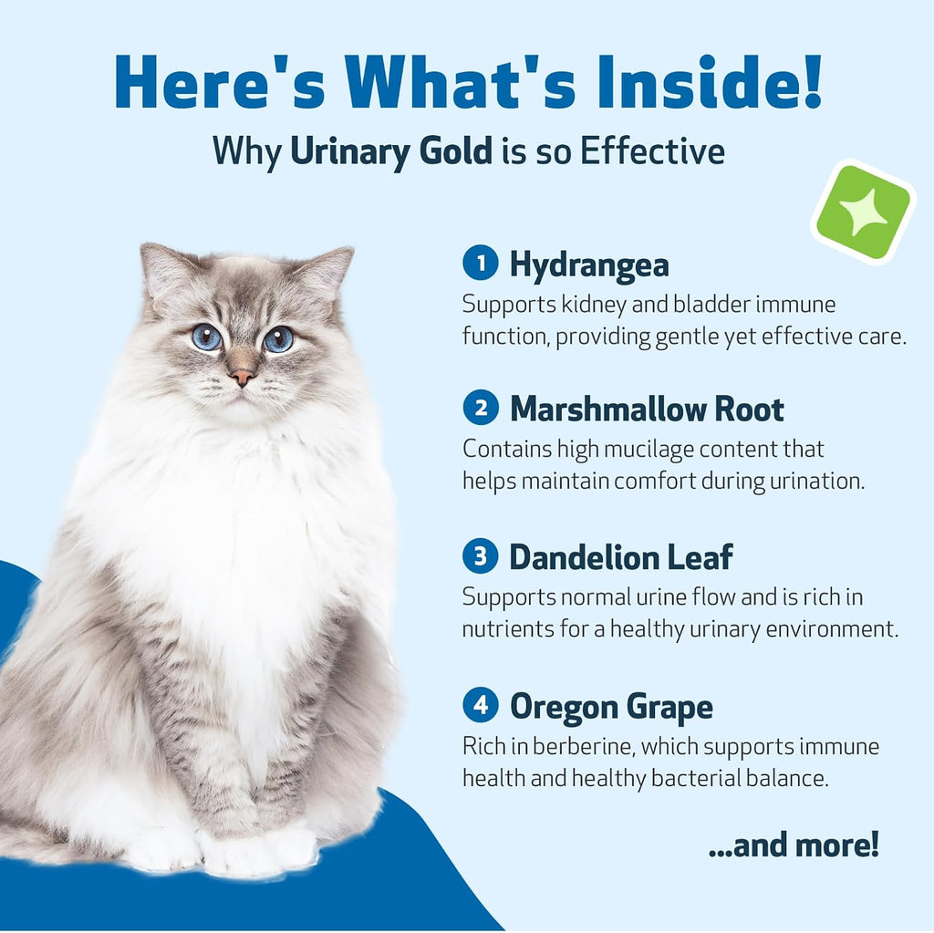 Pet Wellbeing Urinary Gold For Cats packaging and box