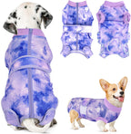 SlowTon Dog Surgery Recovery Suit - Zipper On Dog Onesies After Surgery for Female Male Dogs, Abdominal Wounds Bandages Cone/E-Collar Alternative Dogs Surgical Body Suit Anti-Licking (Grey, S) - Image 9