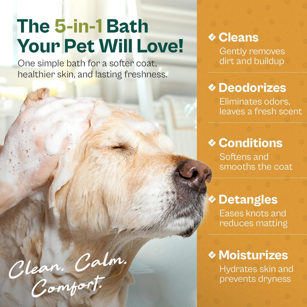 Side profile of Pro Pet Works 17 ounce dog shampoo