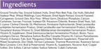 Mazuri tortoise diet nutritional ingredients label closeup