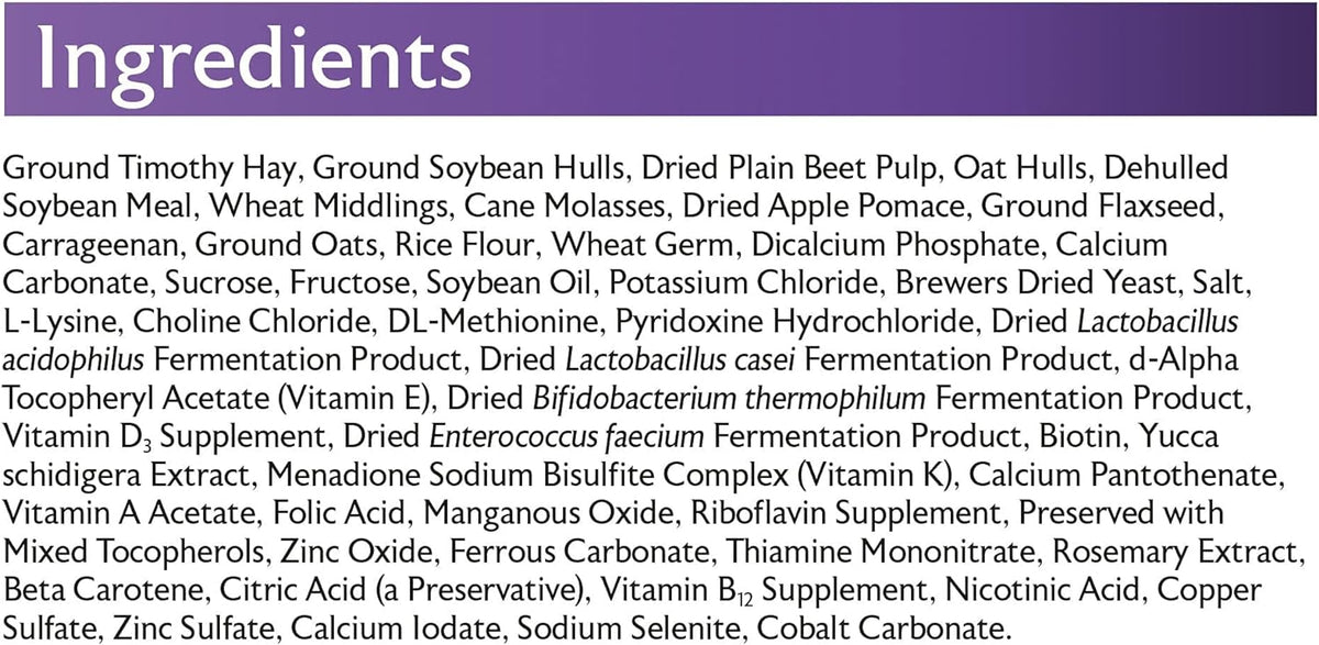 Mazuri tortoise diet nutritional ingredients label closeup