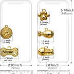 High precision engraved pet safety identification tag close up view.