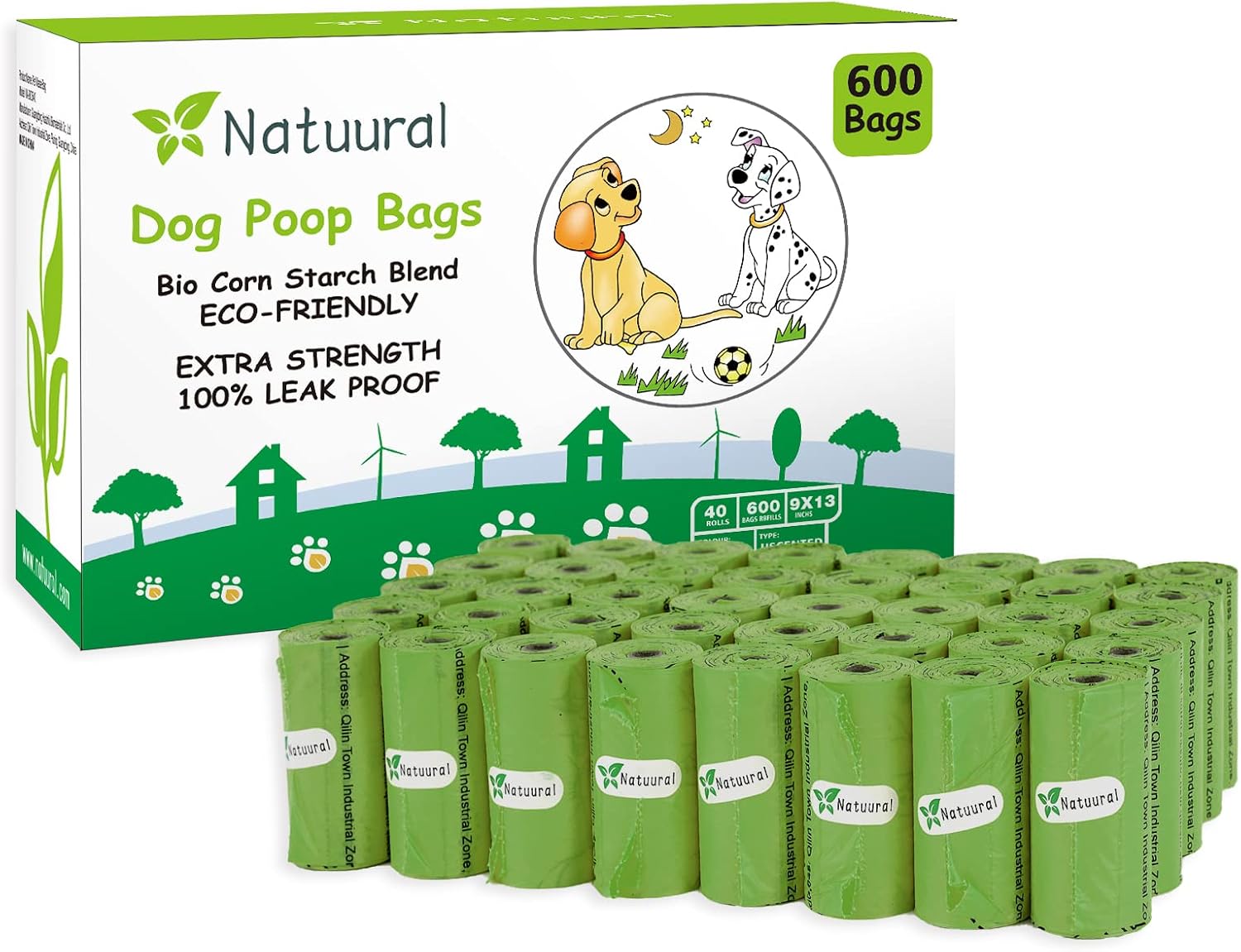 Dog Poop Bags-150 Counts with Holder (10 Rolls), Biodegradable Poop Bags, Eco-friendly and Easy to Open, Thick Dog Waste Bags (Green) - Image 12