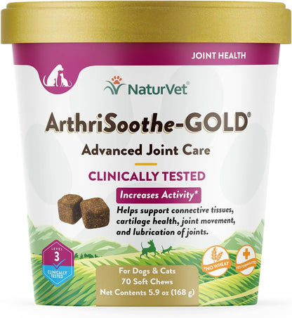 NaturVet - Glucosamine DS Plus - Level 2 Moderate Care - Supports Healthy Hip & Joint Function - Enhanced with Glucosamine, MSM & Chondroitin - for Dogs & Cats-120 Soft Chews - Image 14