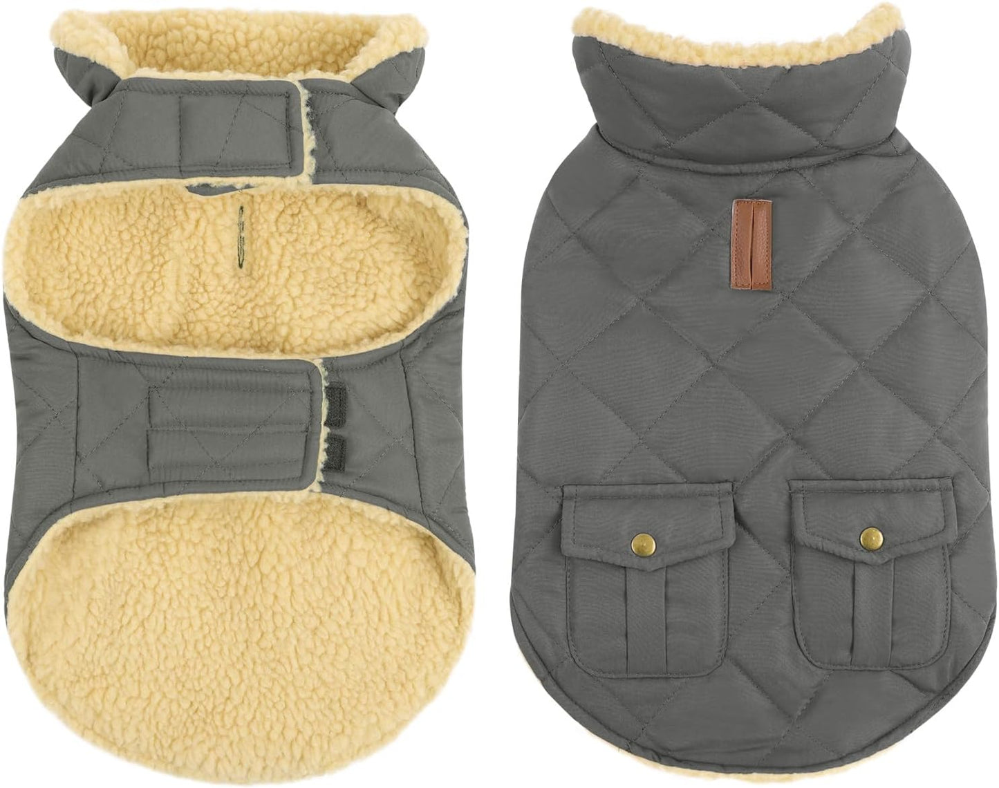 Queenmore Warm Coat for Cold Weather, Quilting Winter Jacket With Ultra Thick Plush Lining and Storage Pockets (Green, Medium) - Image 10