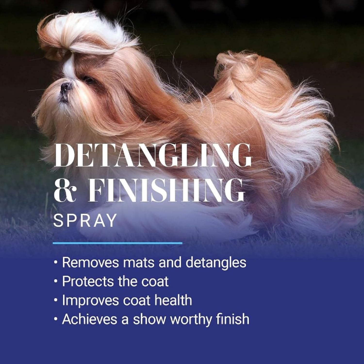 Authentic USA imported professional leave in dog conditioner spray for effortless brushing and detangling