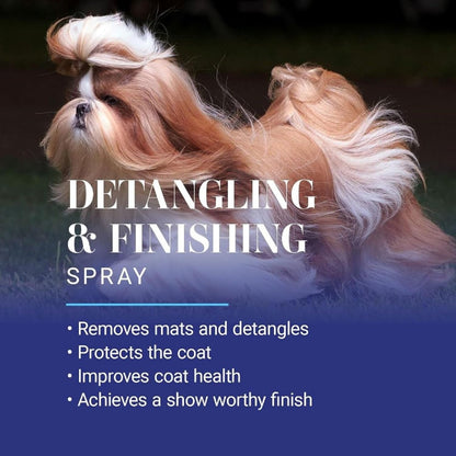 Authentic USA imported professional leave in dog conditioner spray for effortless brushing and detangling