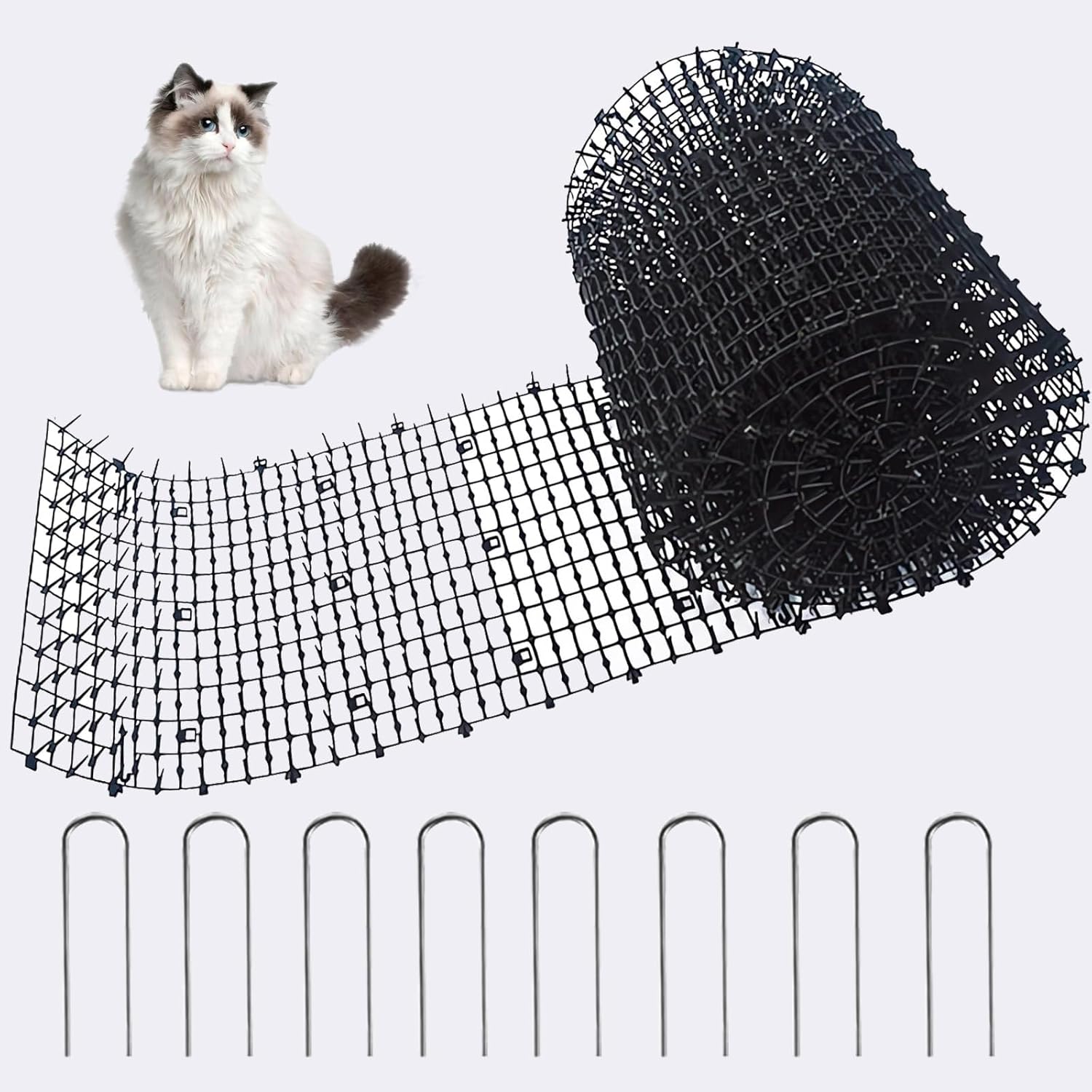 Forhome 13ft cat scat mat with spikes front view