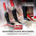 Lightweight ripstop mesh material texture on grey and red horse fly sheet