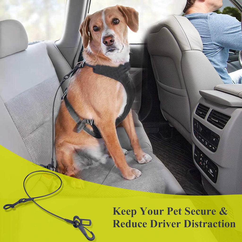 Vivaglory dog seat belt universal buckle connection in vehicle