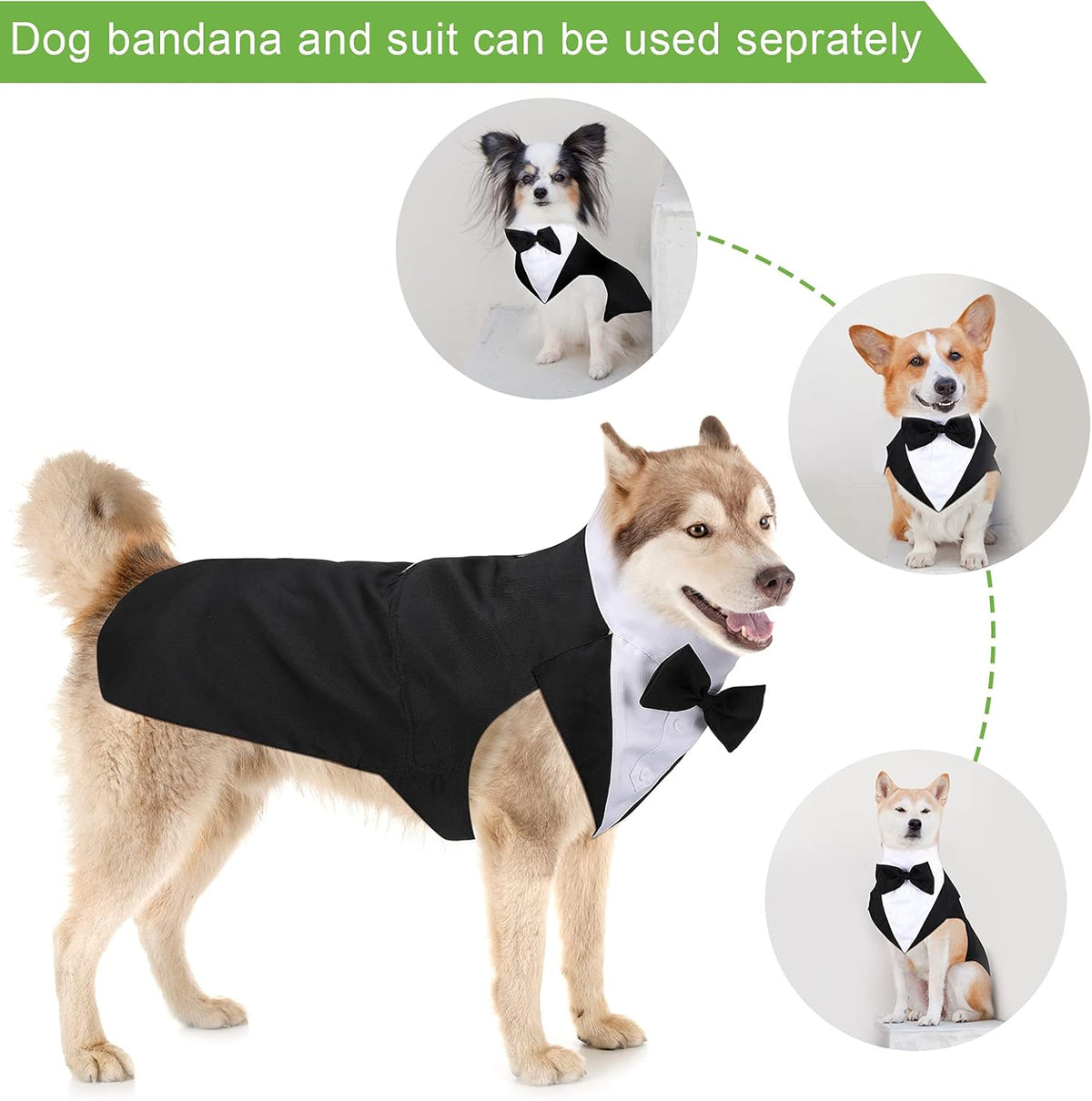Weewooday dog wedding outfit closeup details soft washable pet apparel