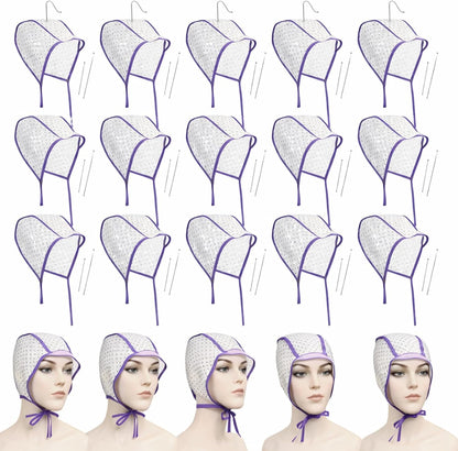 Willbond 20 Pcs Hair Highlight Cap Kit with metal hooks front view