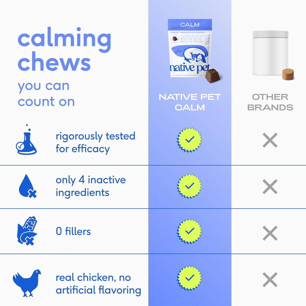 Native Pet hemp seed formula dog relaxation chews