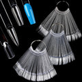 Nailwind 150pcs clear nail color swatch sticks with metal ring front view