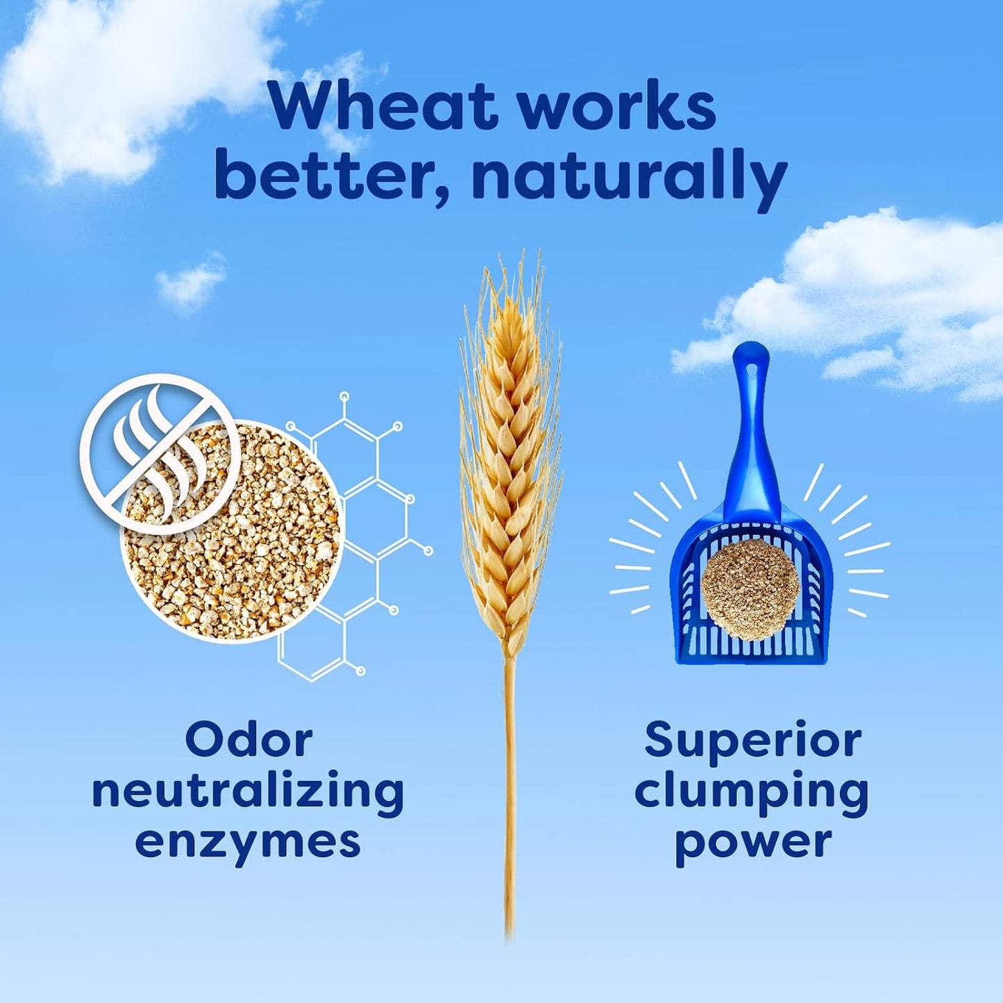 SWheat Scoop cat litter biodegradable features