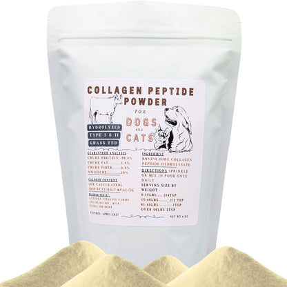 Natures Vitality Farms collagen powder for dogs and cats front view