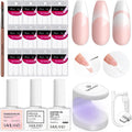 Saviland French Manicure Kit front view showing all included components.
