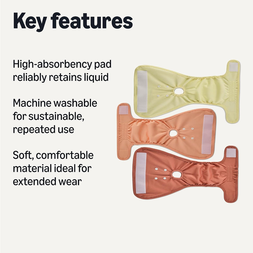 Highly absorbent cotton blend female dog nappies for senior pet incontinence