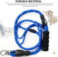 Close up of the three sixty degree no tangle swivel connector on the dual dog leash.