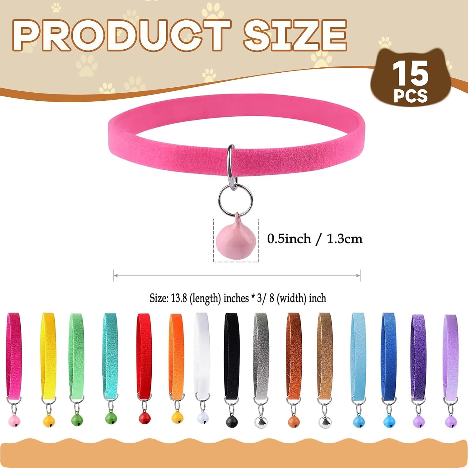 Whaline kitten and puppy collars with bells