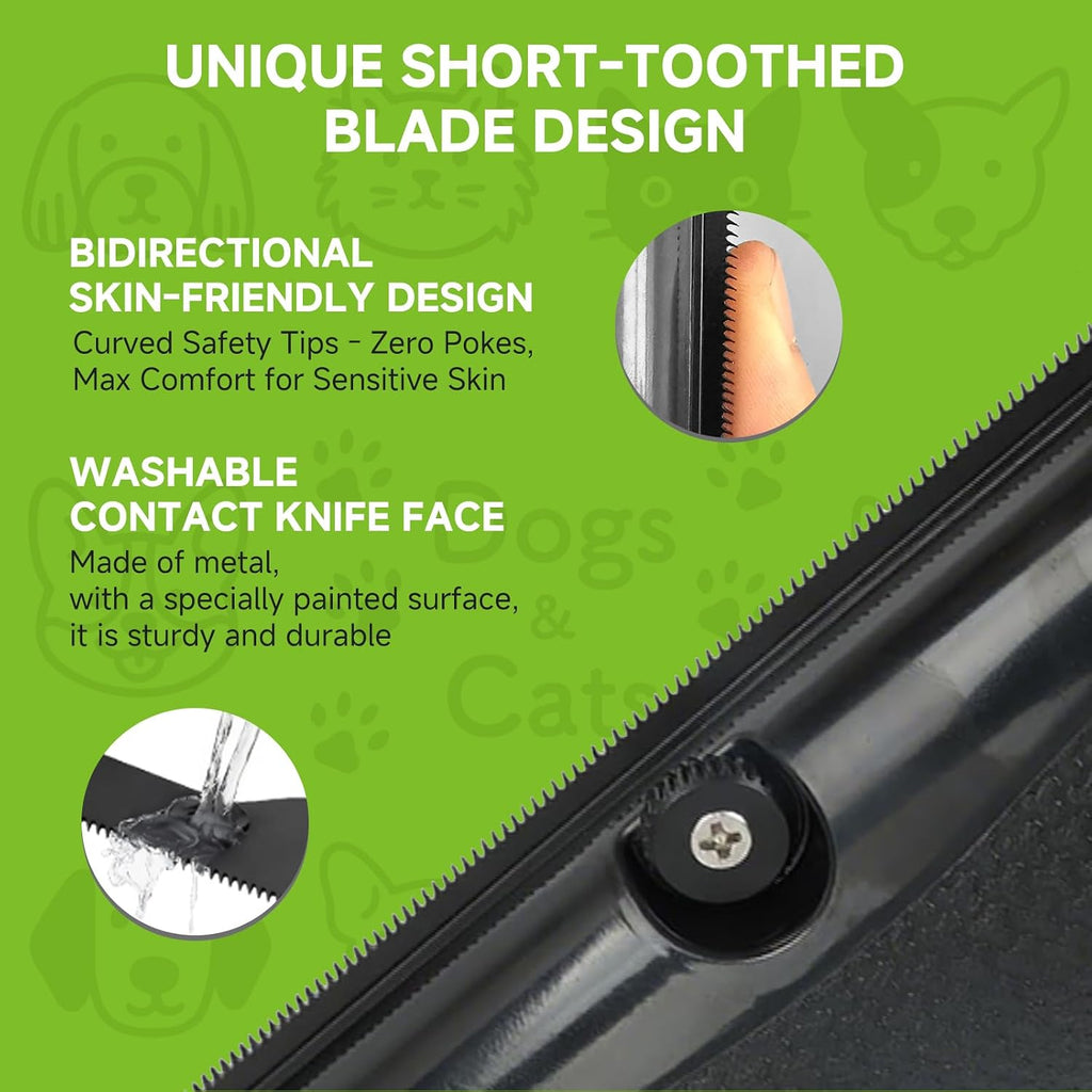 WapaW multi pet grooming brush displaying the sleek lightweight design for animal care.