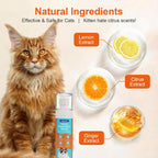 Golrisen cat repellent spray applied to living room sofa