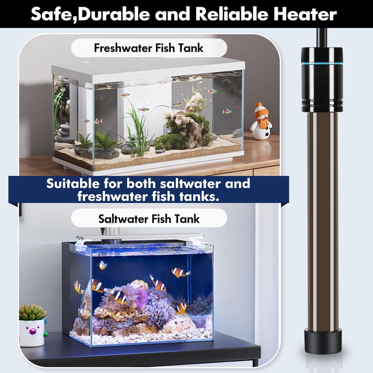 External digital temperature controller for Orlushy fish tank heater