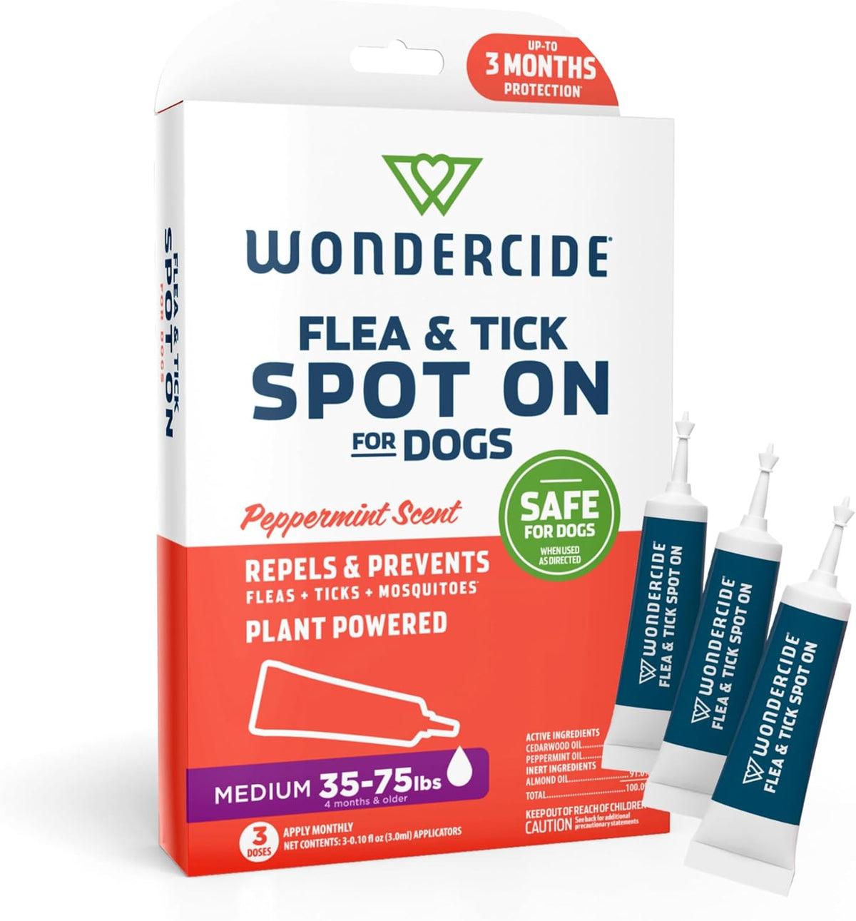 Wondercide - Flea & Tick Dog Spot On - Flea, Tick, and Mosquito Repellent, Prevention for Dogs with Natural Essential Oils - Up to 3 Months Protection - Small 3 Tubes of 0.05 oz - Image 9