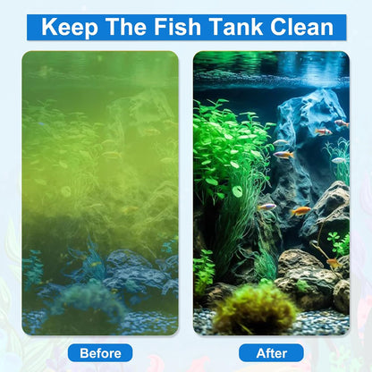Lanswood professional aquarium maintenance set being used on a glass aquarium