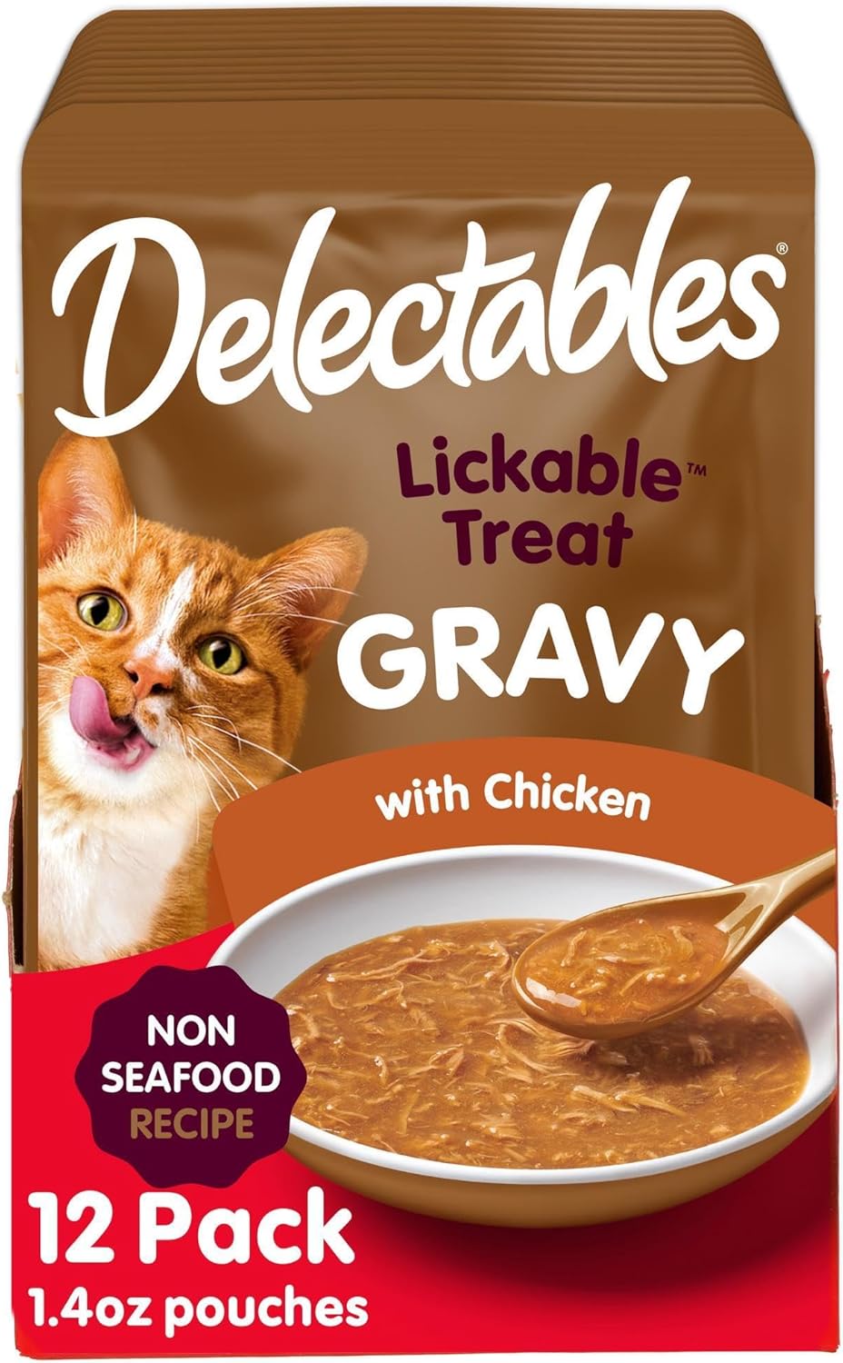 Delectables Lickable Treat Gravy Seafood Variety Wet Cat Treat & Food Topper, Food Topper, Hydrating, Grain-Free, No Fillers, No by-Products, No Added Preservatives, 1.4-oz Pouch, 12 Count - Image 11