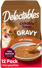 Delectables Lickable Treat Gravy Seafood Variety Wet Cat Treat & Food Topper, Food Topper, Hydrating, Grain-Free, No Fillers, No by-Products, No Added Preservatives, 1.4-oz Pouch, 12 Count - Image 11