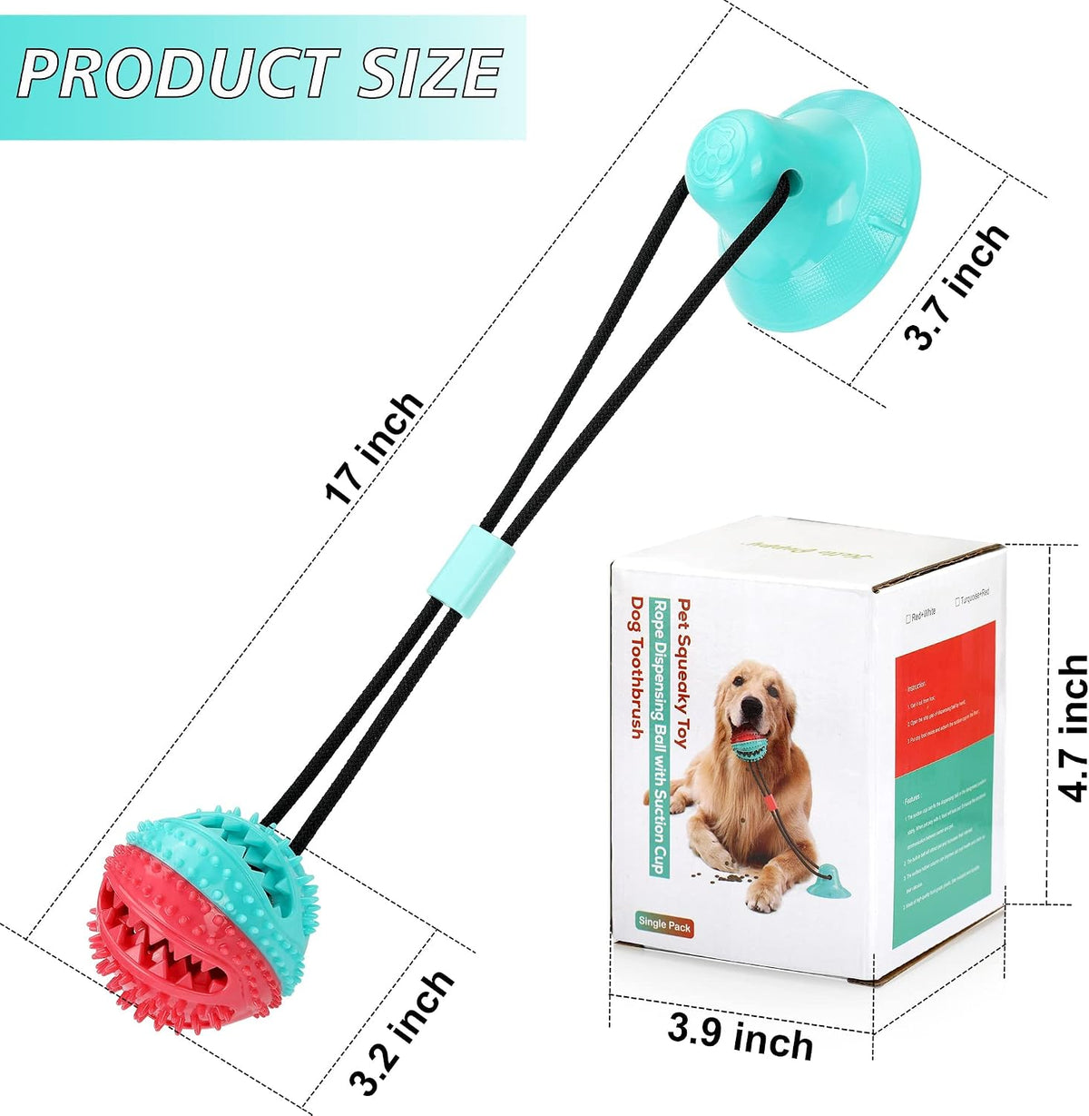 ALLRIER interactive puppy dental care toy packaged for delivery to pet owners