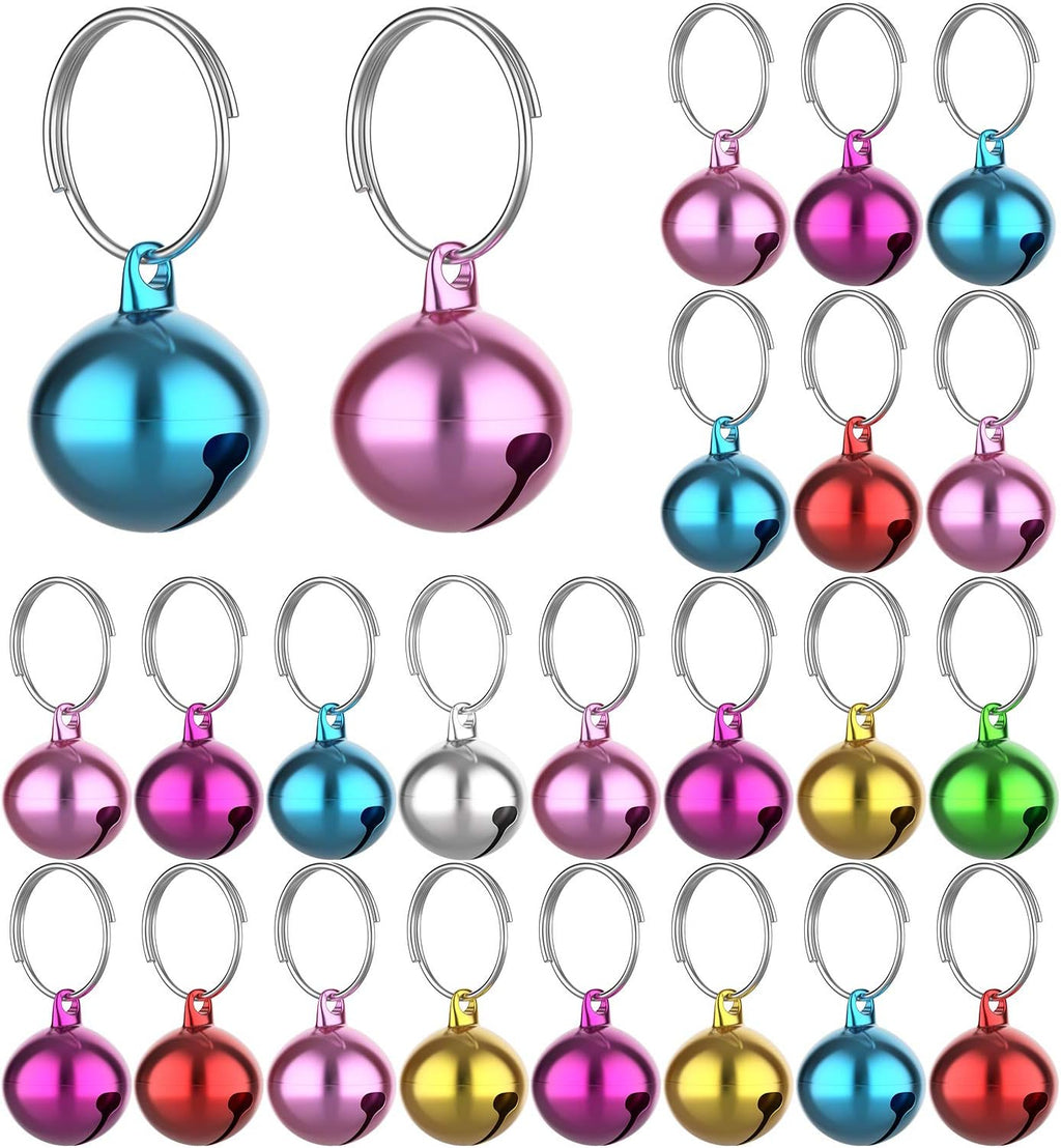 Outus 24 Sets of Cat Bells for Cat and Dog Collar Pendant Pet Bell Pet Pendant Accessories - Image 1