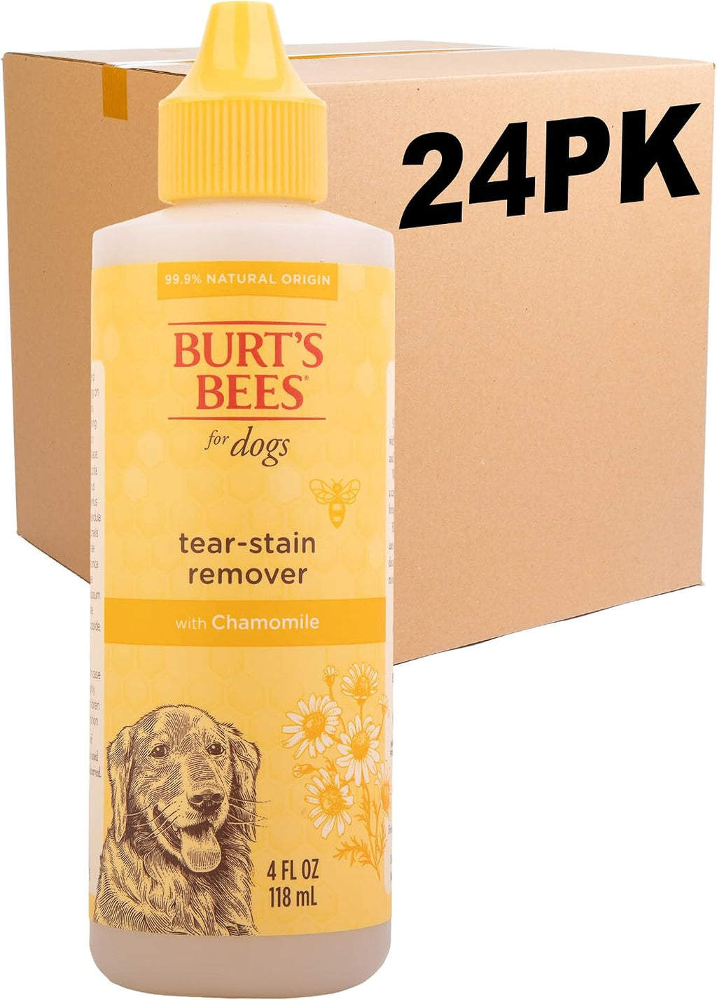 BURT'S BEES FOR PETS Tear Stain Remover for Dogs with Chamomile, 99.9% Natural Origin Formula, Gently Cleanses Eye Area and Removes Debris, Safe for Dogs and Puppies, Cruelty-Free, 4 Fl Oz - 2 Pack - Image 10