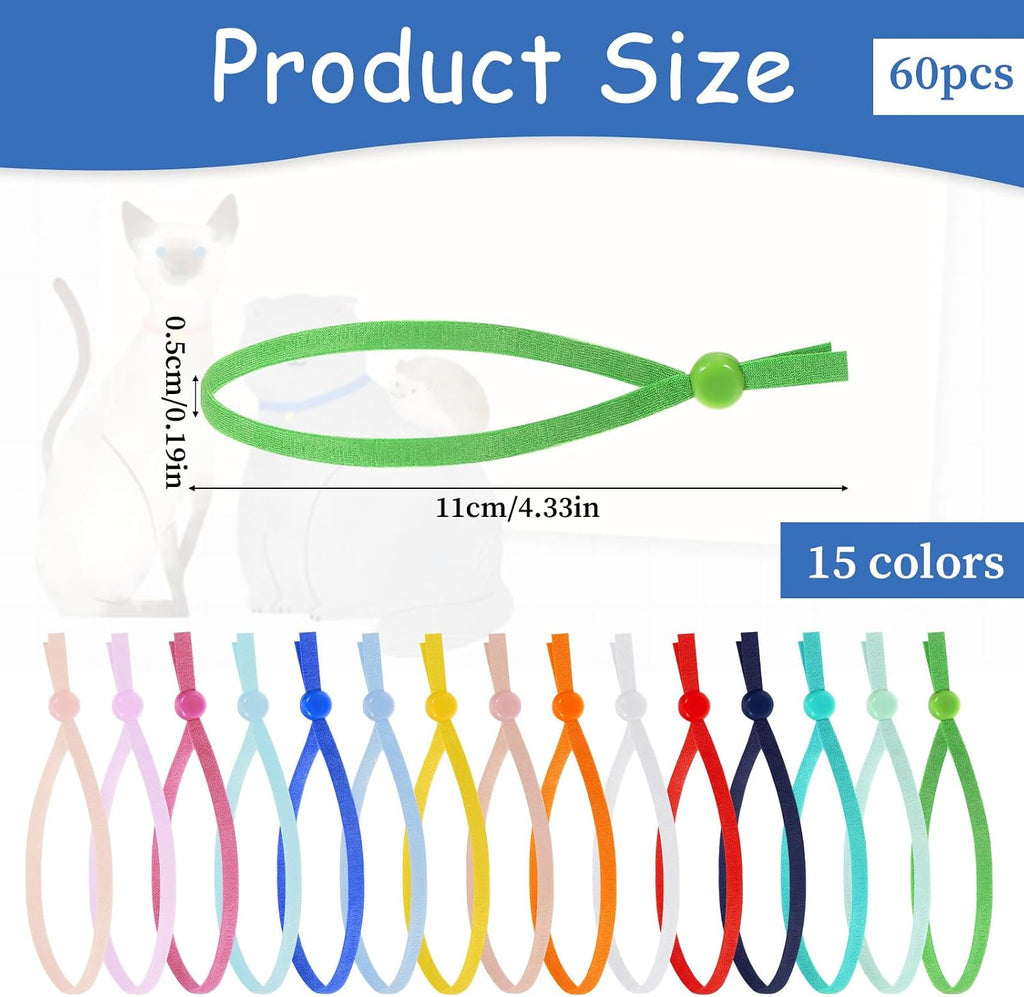 QfwdfcTrenz adjustable newborn pet loops demonstrating the breakaway safety stretch mechanism.