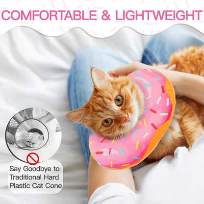 WONONE adjustable Elizabethan collar laying flat showing fabric texture