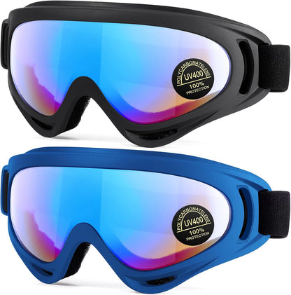 MAMBAOUT 2-Pack Snow Ski Goggles, Snowboard Goggles for Men, Women, Youth, Kids, Boys or Girls - Image 9