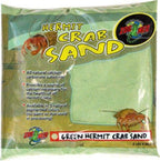 Zoo Med Hermit Crab Calcium Sand Green front view terrarium bedding