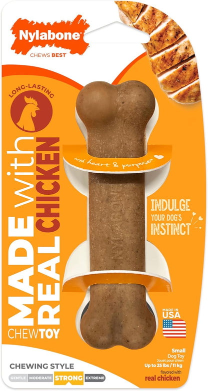 Nylabone Strong Chew Femur Bone Dog Toy Made with Real Bison & Venison, Durable Chew Toys for Aggressive Chewers, Long Lasting Dog Bone, Keeps Dogs Busy, Large Breeds - Up to 50 lbs - Image 15